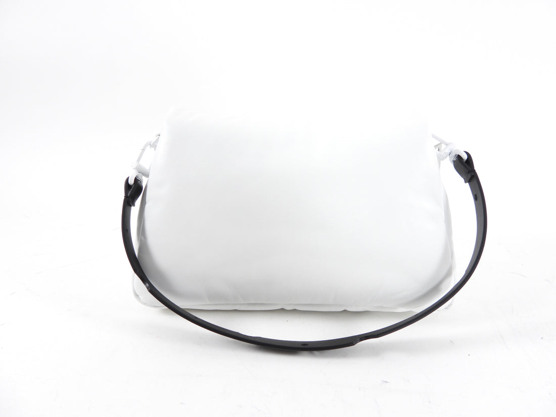 Off White Nailed Slouchy Clutch 30 White Shoulder Bag