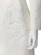 Oscar De La Renta Ivory  2025 Cutout Tweed Cherry Blossom Mini Dress 8