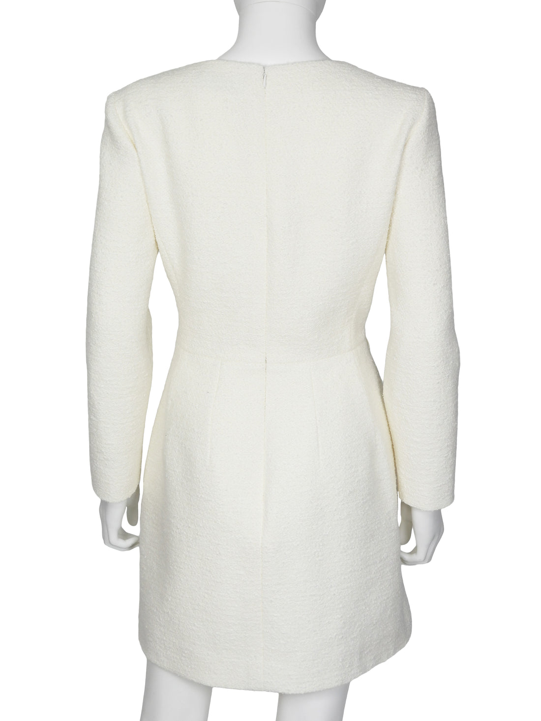Oscar De La Renta Ivory  2025 Cutout Tweed Cherry Blossom Mini Dress 8