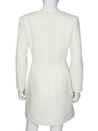 Oscar De La Renta Ivory  2025 Cutout Tweed Cherry Blossom Mini Dress 8