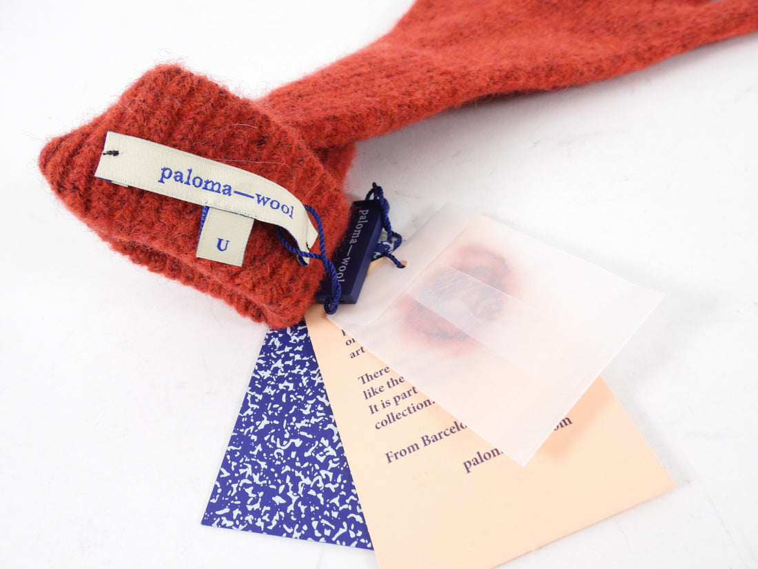 Paloma Wool Red Wool Alpaca Gloves
