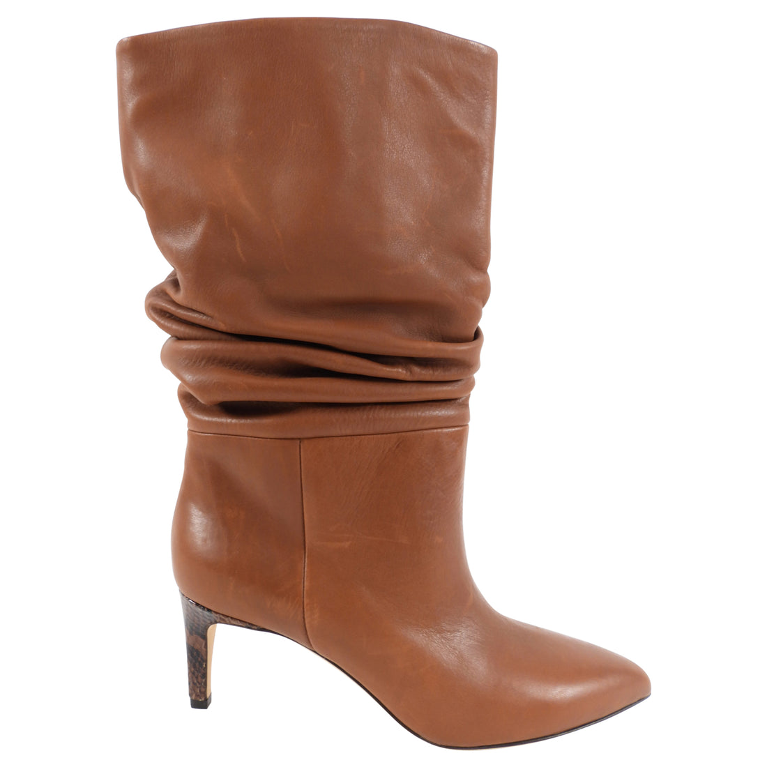 Paris Texas Brown Leather Slouch Boot - 37
