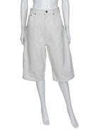 Phoebe Philo Ivory Denim Wide Culotte Shorts - 34