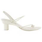 3.1 Phillip Lim Ivory Lambskin Pointed Block Heel Verona Sandals - 38 / 7.5
