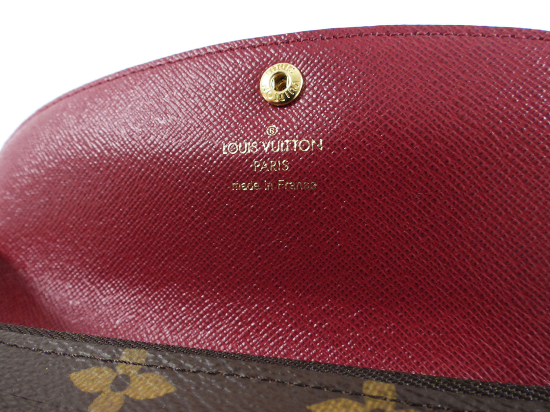 Louis Vuitton Monogram Coated Canvas Emilie Wallet