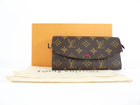 Louis Vuitton Monogram Coated Canvas Emilie Wallet