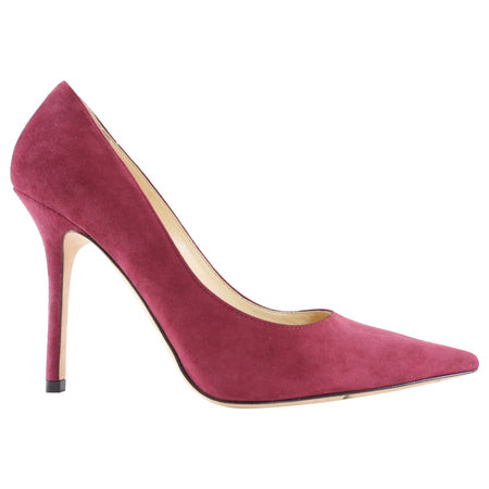 Jimmy Choo Raspberry Red Suede Pumps - 36