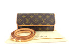 Louis Vuitton Monogram Coated Canvas Twin Pochette PM