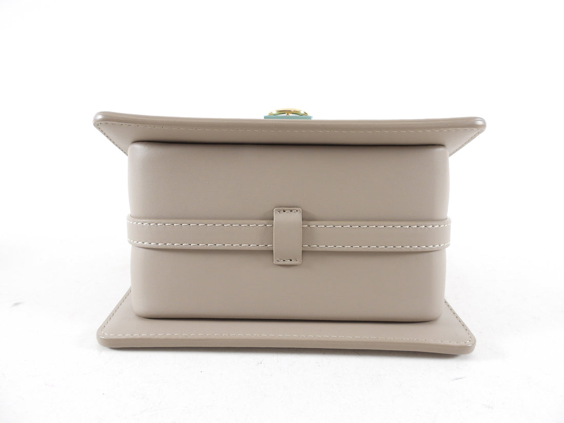 Polene Numero Sept Small Taupe Leather Two-Way Bag