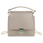 Polene Numero Sept Small Taupe Leather Two-Way Bag