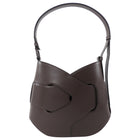 Polene Nodde Hobo Bag in Smooth Ebony Leather