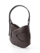 Polene Nodde Hobo Bag in Smooth Ebony Leather