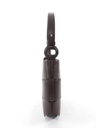 Polene Nodde Hobo Bag in Smooth Ebony Leather