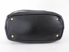 Prada Black Vitello Daino Leather Two Way Satchel Bag