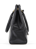 Prada Black Saffiano Top Handle Small Tote Bag