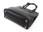 Prada Black Saffiano Top Handle Small Tote Bag