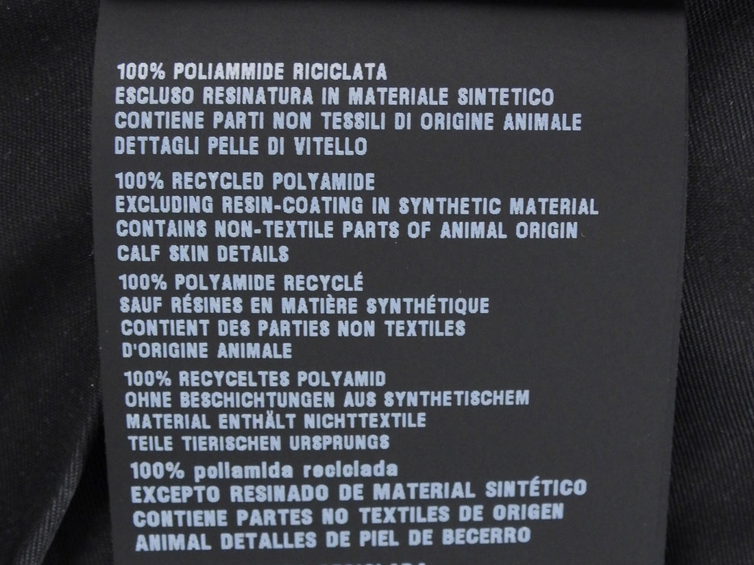 Prada Black Tech Jersey Triangle Logo Plaque Turtleneck - 44