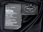 Prada Black Tech Jersey Triangle Logo Plaque Turtleneck - 44