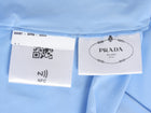 Prada Blue Tech Jersey Triangle Logo Plaque Turtleneck - 44