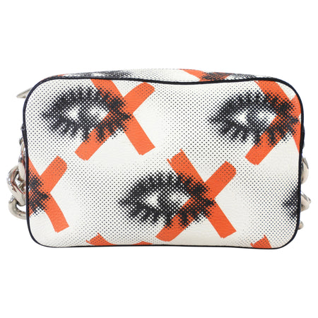 Prada 2016 Vitello Daino Leather Eye Inside Chain Shoulder Bag