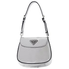 Prada Silver Metallic Patent Leather Mini Cleo Two-Way Shoulder Bag
