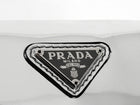 Prada Silver Metallic Patent Leather Mini Cleo Two-Way Shoulder Bag