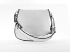 Prada Silver Metallic Patent Leather Mini Cleo Two-Way Shoulder Bag