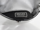 Prada Silver Metallic Patent Leather Mini Cleo Two-Way Shoulder Bag