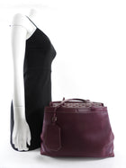 Goyard Plum Leather Goyardine Logo Bellechasse Biaude Shoulder Bag