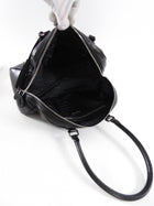 Prada Black Leather Nappa Leather Bowler Bag