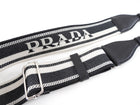 Prada Black and White Logo Bag Strap