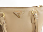 Prada Saffiano Leather Medium Nude Galleria Tote Bag