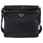 Prada Black Nylon Web Strap Crossbody Messenger Bag