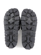 Prada Black Lambskin Leather Padded Slide Sandals - 36