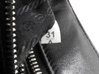 Prada Black Nappa Small Triangle Pocket Vertical Two Way Tote Bag