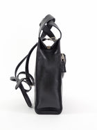 Prada Black Nappa Small Triangle Pocket Vertical Two Way Tote Bag
