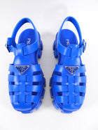 Prada Blue Foam Rubber Fisherman Sandals - 40