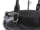 Prada Black Glace Calf Leather Bowler Shoulder Bag