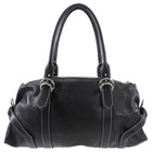 Prada Black Glace Calf Leather Bowler Shoulder Bag