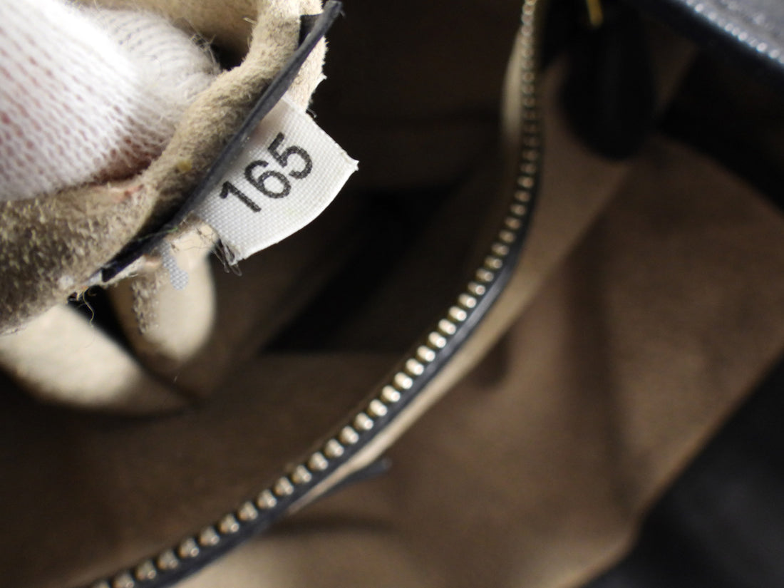 Prada Black Soft Calf Leather Two Way Tote Bag