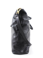 Prada Black Soft Calf Leather Two Way Tote Bag