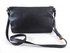 Prada Black Grained Daino Leather Flat Crossbody Bag