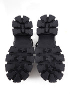 Prada Black Rubber Fisherman Monolith Sandals - 37