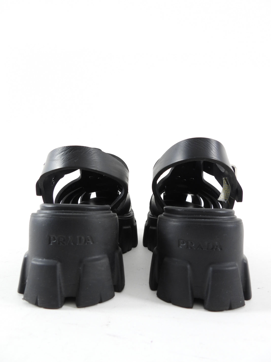 Prada Rubber Monolith Fisherman Sandals - 37