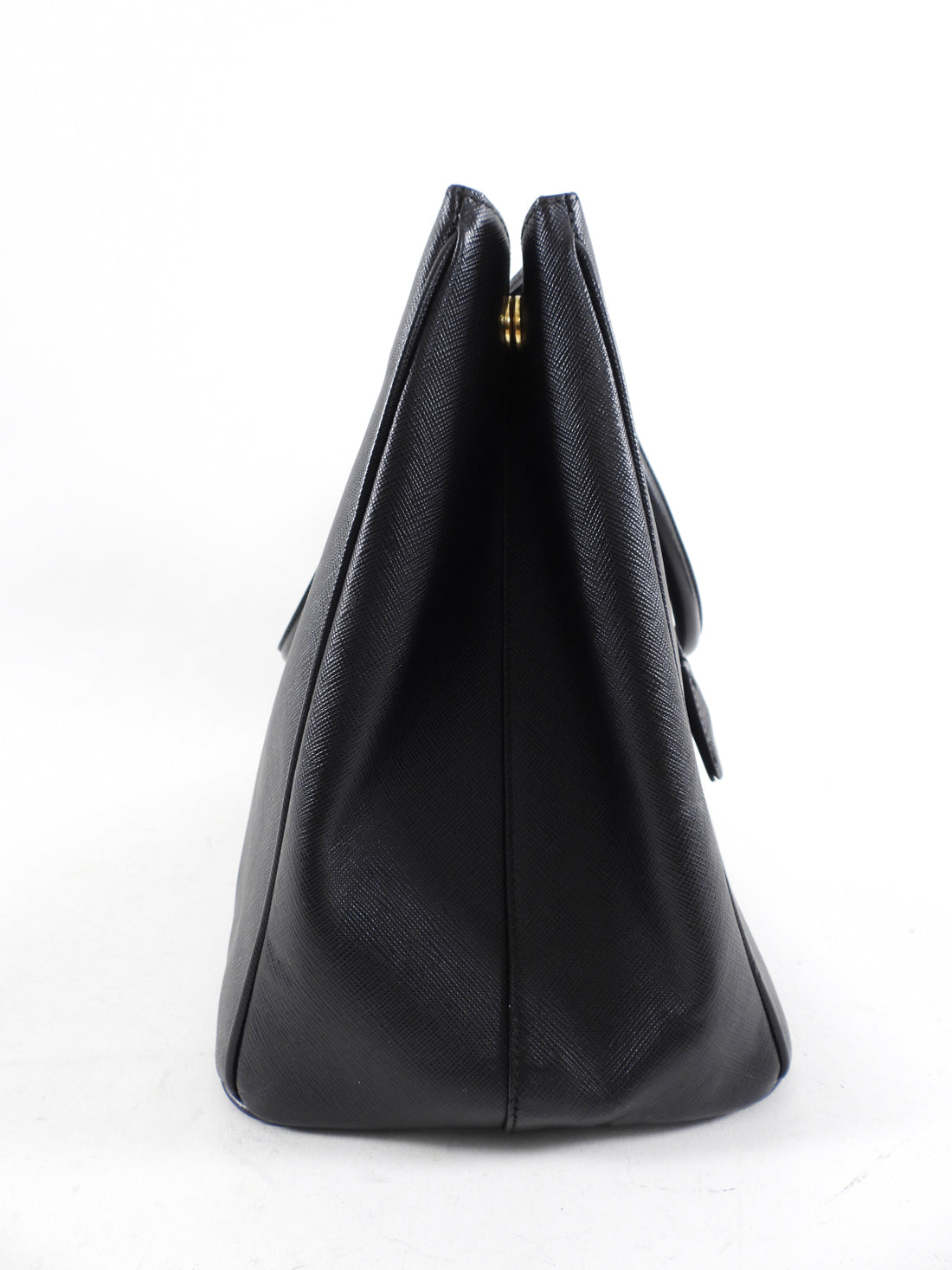 Prada Large Black Saffiano Leather Galleria Tote Bag