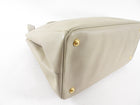 Prada Light Beige Saffiano Leather Large Galleria Tote Bag