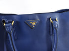 Prada Dark Blue Saffiano Leather Large Galleria Tote Bag