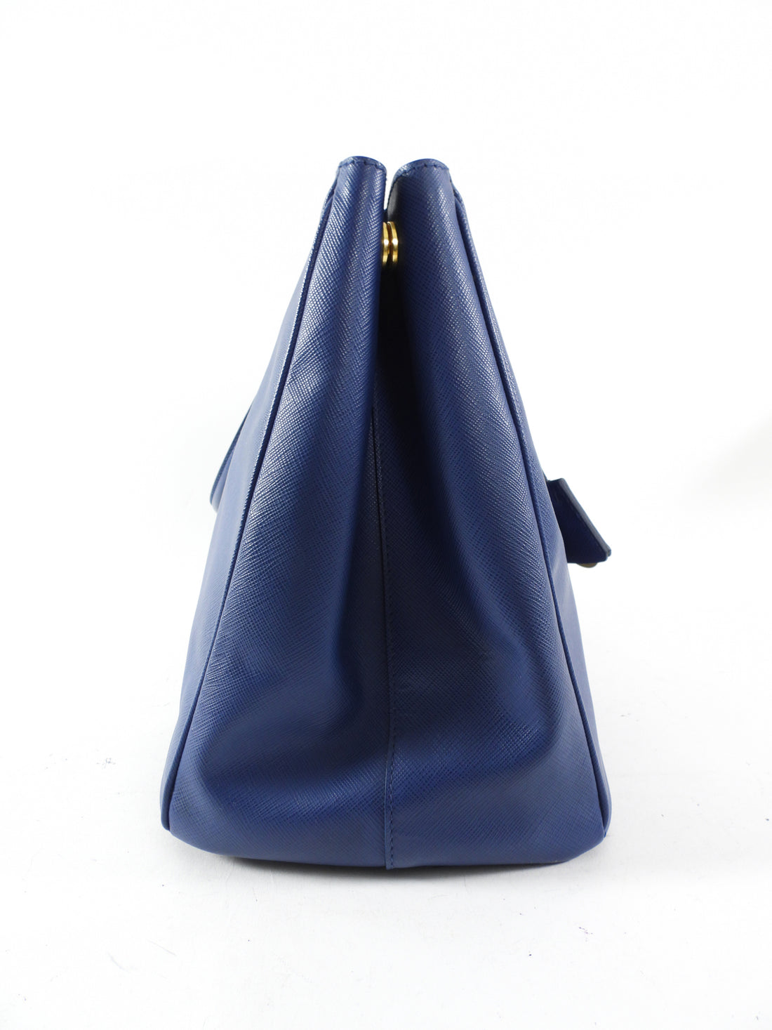 Prada Dark Blue Saffiano Leather Large Galleria Tote Bag