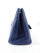 Prada Dark Blue Saffiano Leather Large Galleria Tote Bag