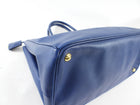Prada Dark Blue Saffiano Leather Large Galleria Tote Bag